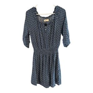 Blue Patterned Dress Hollister